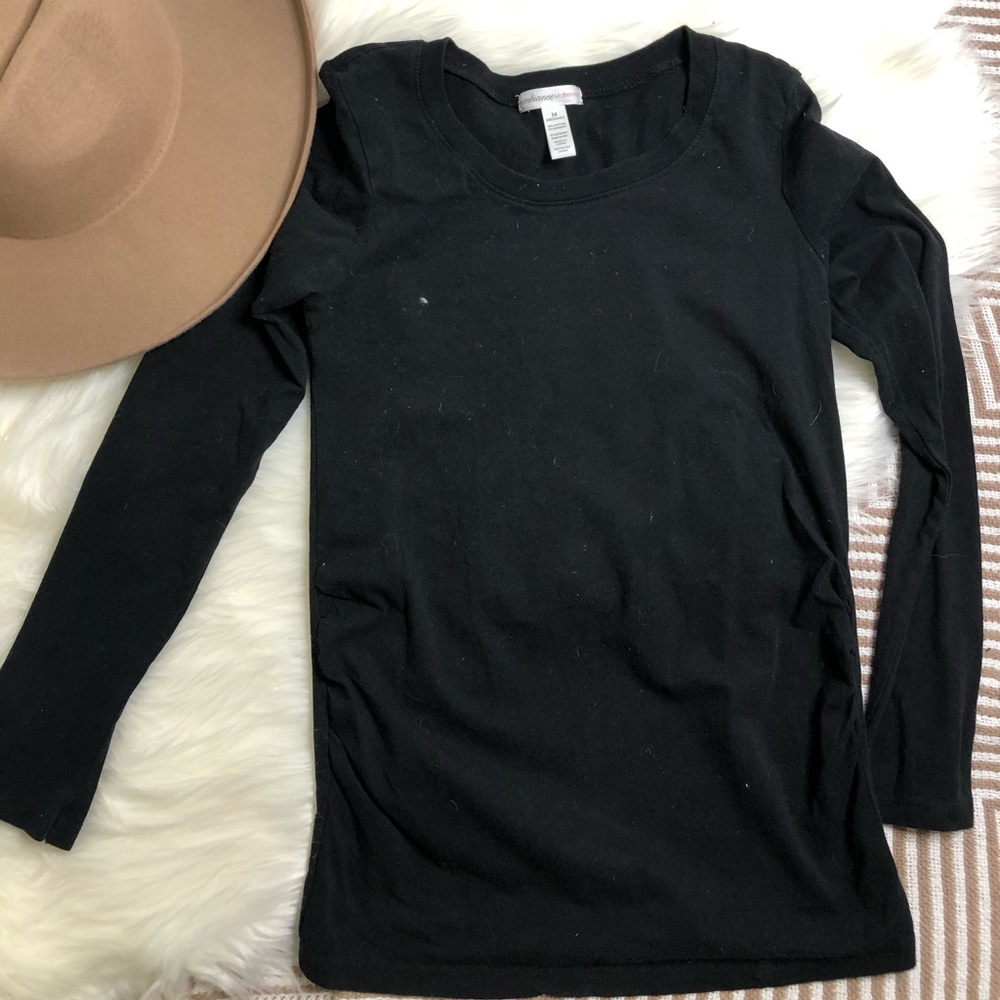 Black maternity shirt